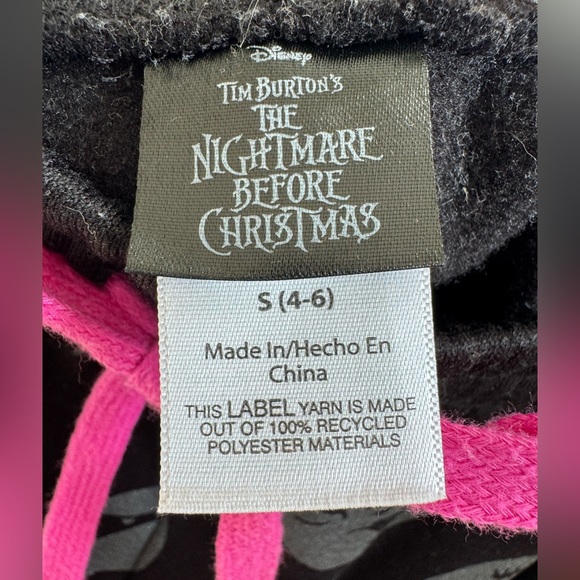 Disney Nightmare Before Christmas Women's Graphic Print Fleece Jogger Pants - Picture 10 of 11